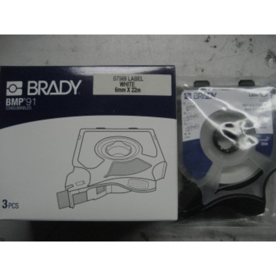 Brady Label White M91-6-WT ( 3pcs/Box)